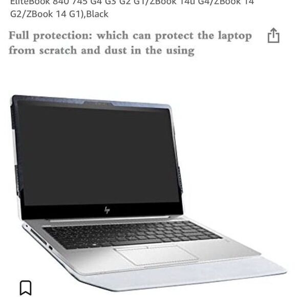 Alapmk Protective Case Cover for 14" HP EliteBook 840 G5 - Picture 5 of 6